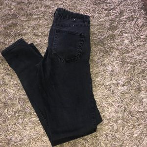 High Waist Jegging - Washed Out Black | 1
